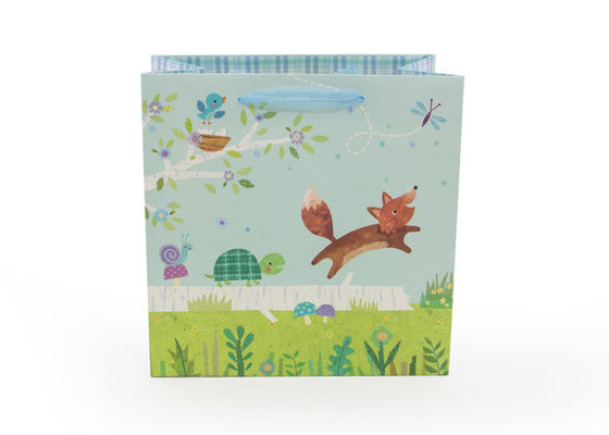 Bom preço Serviço bonito personalizado elegante do OEM do projeto dos animais dos sacos de papel médios do presente online