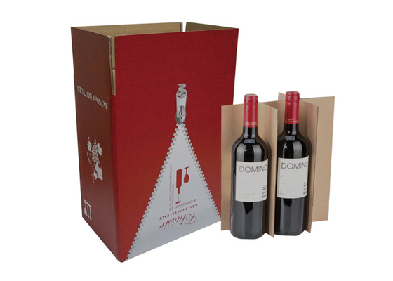 Good price Serviço ondulado sustentável azul do OEM da laminação de Matt das caixas de presente do vinho on-line