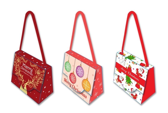 Good price O presente original decorativo do Natal ensaca o punho do algodão de desenhos em espinha de 300 G/M on-line