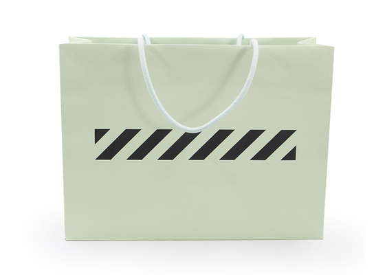 Good price Sacos de papel personalizados recicláveis verdes, sacos de papel de Kraft com punhos on-line