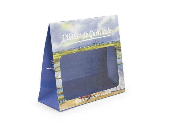 Good price Sacos de papel personalizados Kraft sustentáveis brancos com janela da transparência on-line