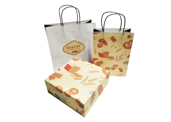 Good price Saco de papel branco de empacotamento do pão de Kraft do bolo do petisco da padaria do produto comestível on-line