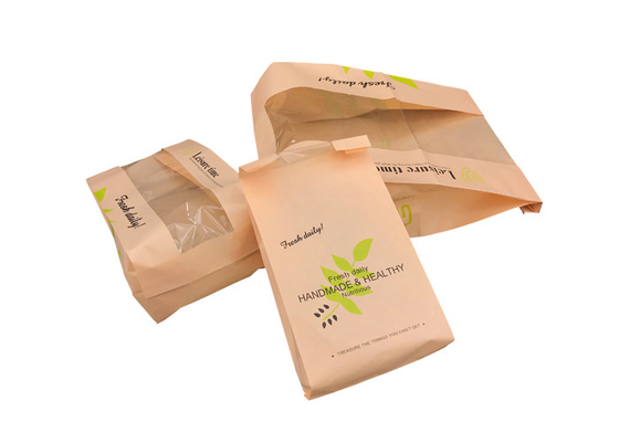 Good price Sacos de empacotamento da padaria elegante ambiental, sacos de papel seguros de Brown do alimento on-line