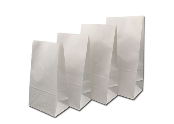Good price Envernizamento biodegradável branco da imprensa dos sacos de papel do empacotamento de pão de Kraft on-line