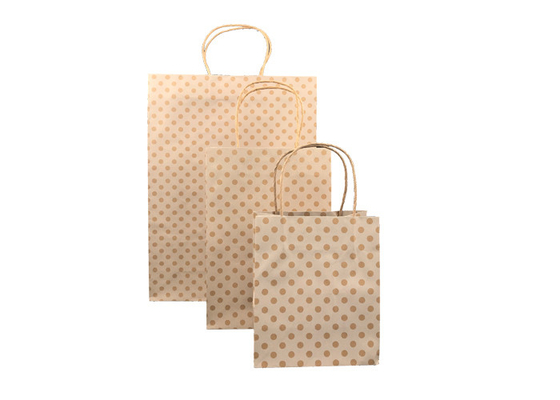 Good price O Natal luxuoso biodegradável que empacota, costume imprimiu sacos de papel de Brown on-line