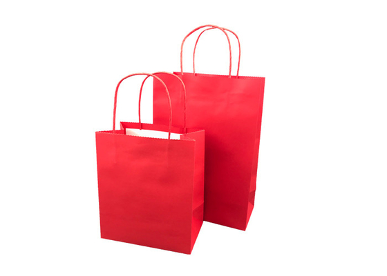 Good price Papel vermelho que empacota, sacos de compras biodegradáveis de Eco tamanho personalizado on-line