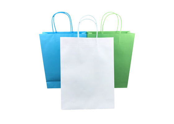 Good price Papel feito sob encomenda que empacota, sacos de compras de papel reciclados de Eco da parte inferior lisa on-line