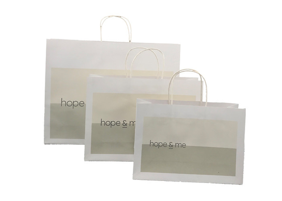 Good price Sacos de papel brancos naturais de Kraft para o presente que empacota a aparência elegante on-line