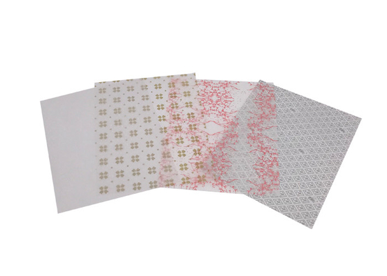 Good price O costume imprimiu o branco do rolo do papel de pergaminho vegetal das folhas do lenço de papel on-line