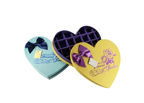 Good price Estilo doce engraçado dado forma da caixa do chocolate das caixas de apresentação do chocolate coração amarelo on-line