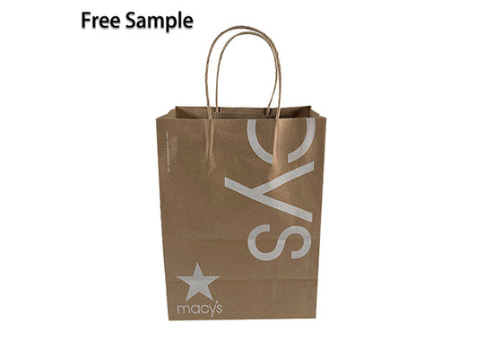 Good price sacos de papel de 40gsm FSC CMYK Brown Kraft com punho on-line