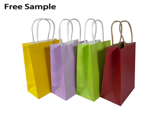 Good price o saco de compras do papel de embalagem de 15*8*21cm 250gsm CMYK torceu os punhos on-line